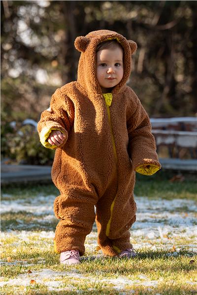 Owli Unisex Kahverengi Dış TulumOwli Unisex Kahverengi Dış Tulum