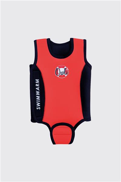 Owli Unisex Kırmızı Bebek Mayosu