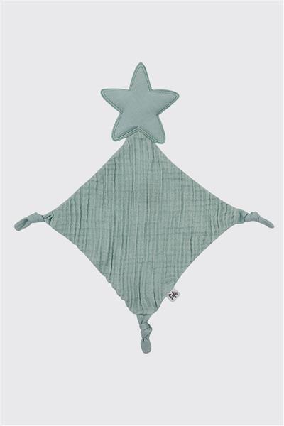 Owli Unisex Mavi Müslin Uyku Arkadaşı