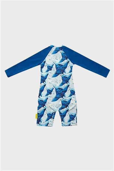 Owli Unisex Mavi UV Korumalı Mayo
