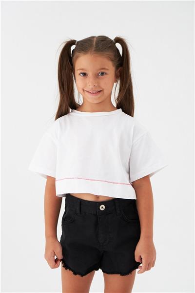 Patrizia Pepe Kız Çocuk Beyaz Crop