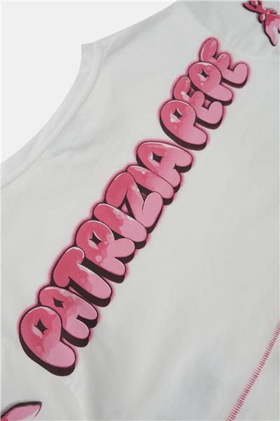 Patrizia Pepe Kız Çocuk Beyaz Crop