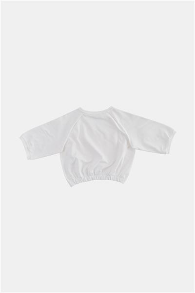 Patrizia Pepe Kız Çocuk Beyaz Sweatshirt