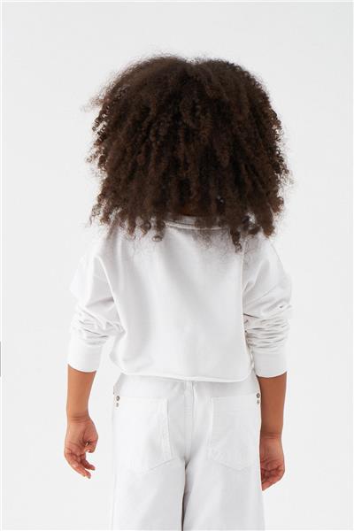 Patrizia Pepe Kız Çocuk Beyaz Sweatshirt
