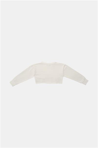 Patrizia Pepe Kız Çocuk Beyaz Sweatshirt
