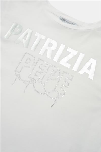 Patrizia Pepe Kız Çocuk Beyaz T-Shirt