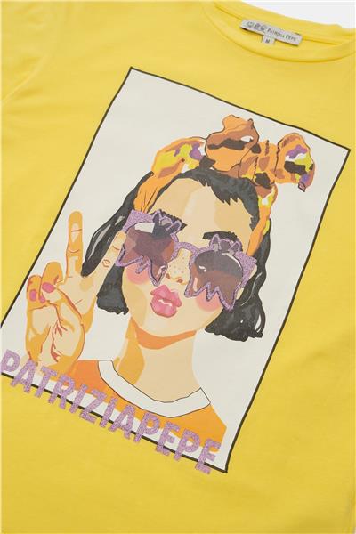 Patrizia Pepe Kız Çocuk Sarı T-Shirt
