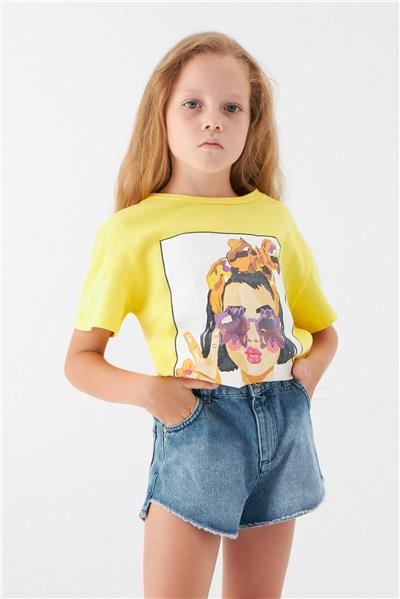 Patrizia Pepe Kız Çocuk Sarı T-Shirt