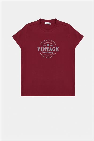 Riccione Erkek Çocuk Bordo T-Shirt