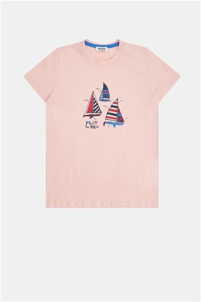 Riccione Erkek Çocuk Somon T-Shirt
