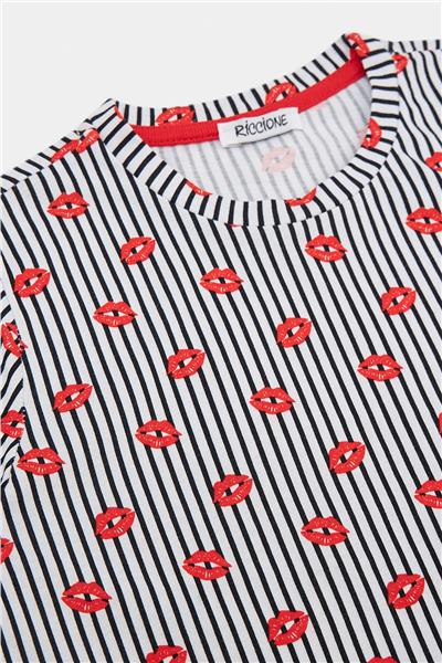 Riccione Kız Çocuk Desenli T-Shirt