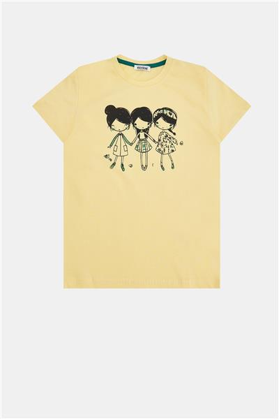 Riccione Kız Çocuk Sarı T-Shirt