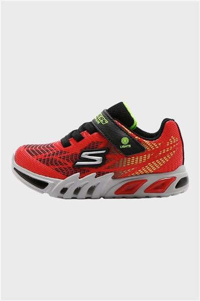 Skechers Erkek Bebek Kırmızı Siyah Ayakkabı