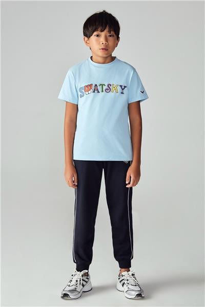 Swatsky Erkek Çocuk Açık Mavi T-Shirt