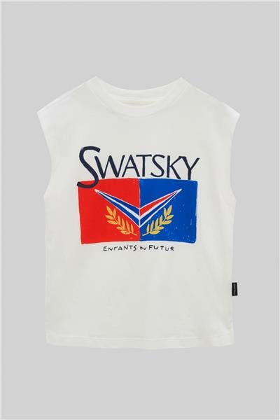 Swatsky Erkek Çocuk Beyaz Atlet