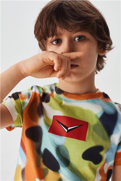 Swatsky Erkek Çocuk Desenli T-Shirt