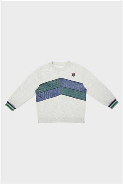 Swatsky Erkek Çocuk Gri Melanj S-Shirt
