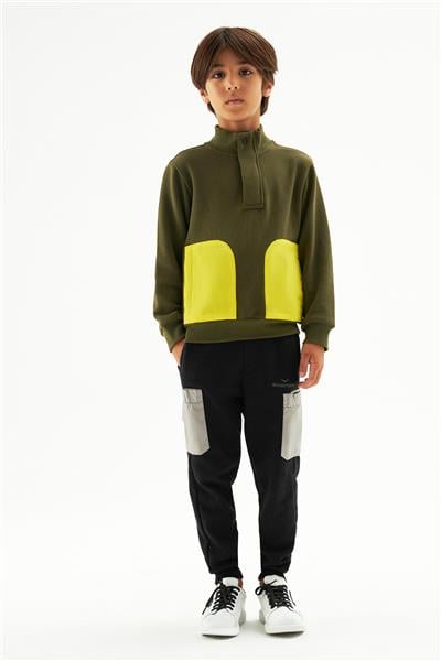 Swatsky Erkek Çocuk Haki Sweatshirt