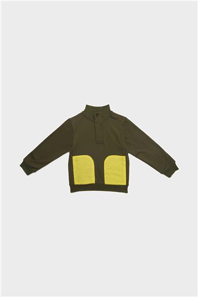 Swatsky Erkek Çocuk Haki Sweatshirt