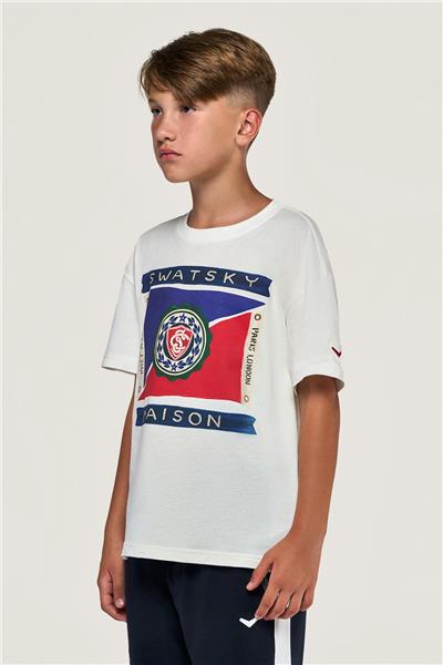 Swatsky Erkek Çocuk Kırık Beyaz T-Shirt