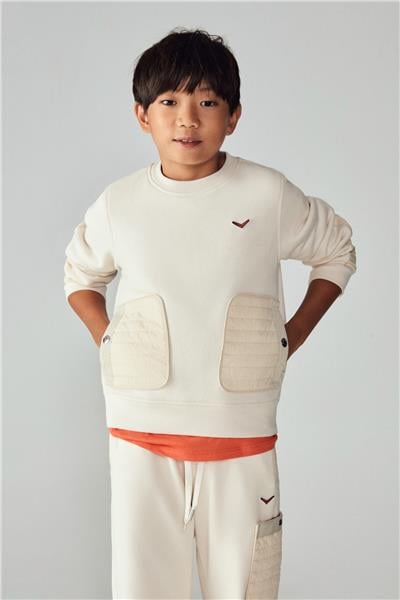 Swatsky Erkek Çocuk Krem Sweatshirt