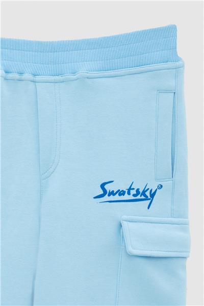 Swatsky Erkek Çocuk Mavi Eşofman Altı