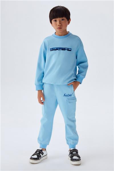Swatsky Erkek Çocuk Mavi Sweatshirt