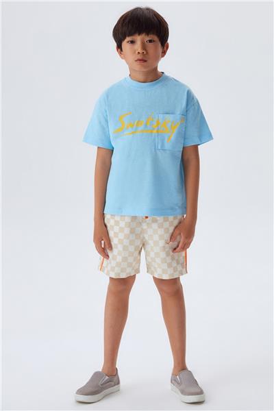Swatsky Erkek Çocuk Mavi T-Shirt