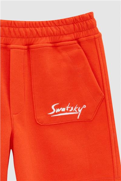 Swatsky Erkek Çocuk Oranj Şort