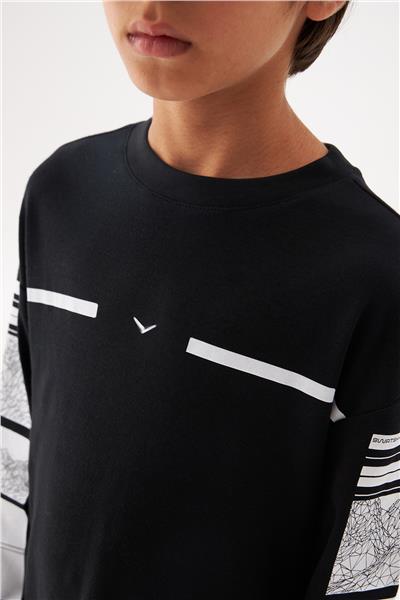 Swatsky Erkek Çocuk Siyah T-Shirt