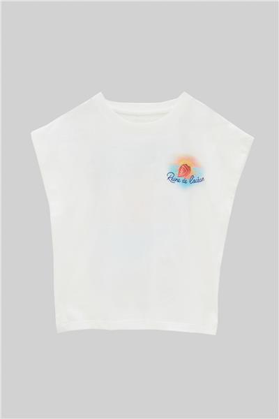 Swatsky Kız Çocuk Bej T-Shirt