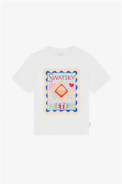 Swatsky Kız Çocuk Beyaz Tshirt