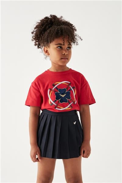 Swatsky Kız Çocuk Bordo T-Shirt