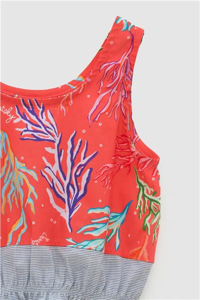 Swatsky Kız Çocuk Desenli Crop Top