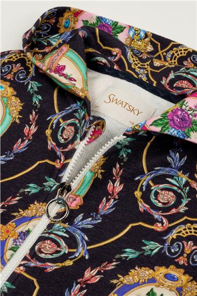 Swatsky Kız Çocuk Desenli Sweatshirt