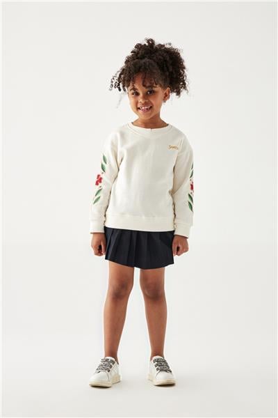 Swatsky Kız Çocuk Ekru Sweatshirt