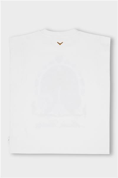 Swatsky Kız Çocuk Kırık Beyaz T-shirt