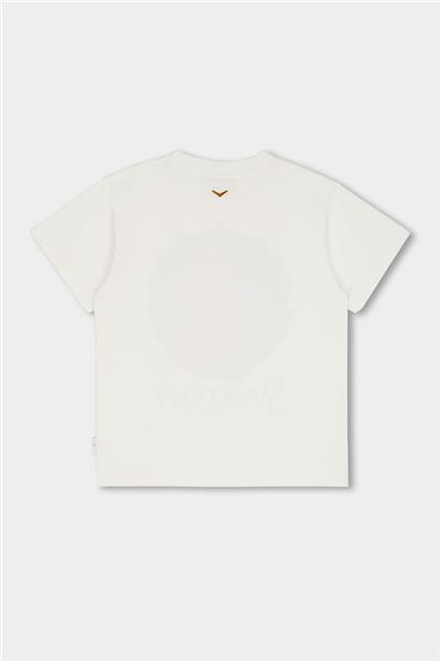 Swatsky Kız Çocuk Kırık Beyaz T-shirt