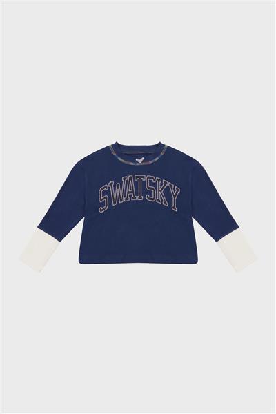 Swatsky Kız Çocuk Lacivert T-Shirt