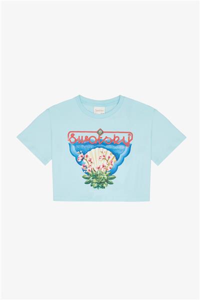 Swatsky Kız Çocuk Mavi Tshirt