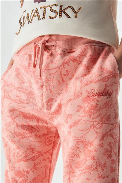 Swatsky Kız Çocuk Pembe Eşofman Altı