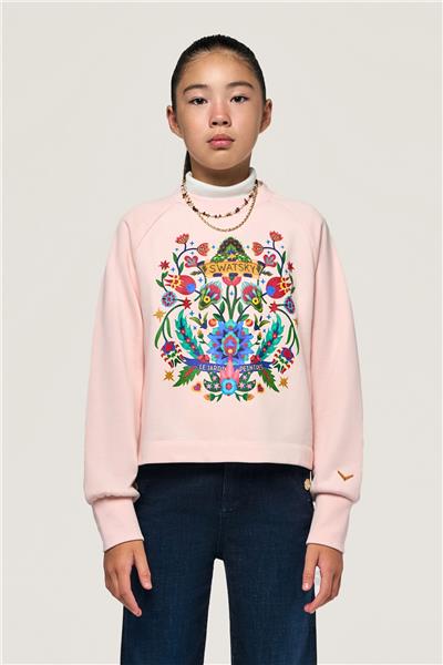 Swatsky Kız Çocuk Pembe Sweatshirt