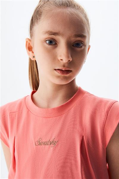 Swatsky Kız Çocuk Pembe Tshirt