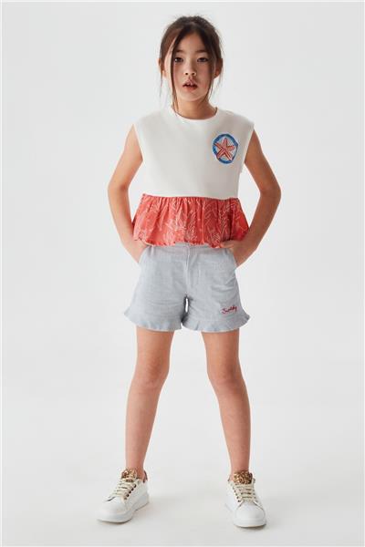 Swatsky Kız Çocuk Renkli T-Shirt