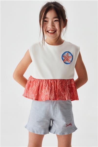Swatsky Kız Çocuk Renkli T-Shirt