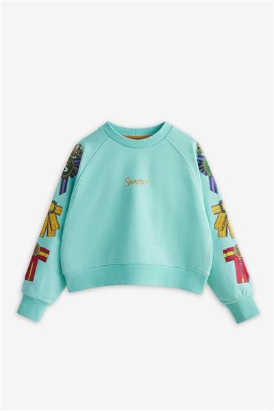 Swatsky Kız Çocuk Turkuaz Sweatshirt