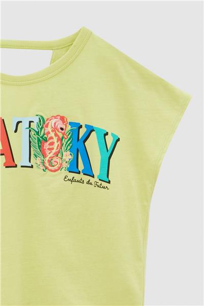 Swatsky Kız Çocuk Yeşil T-Shirt