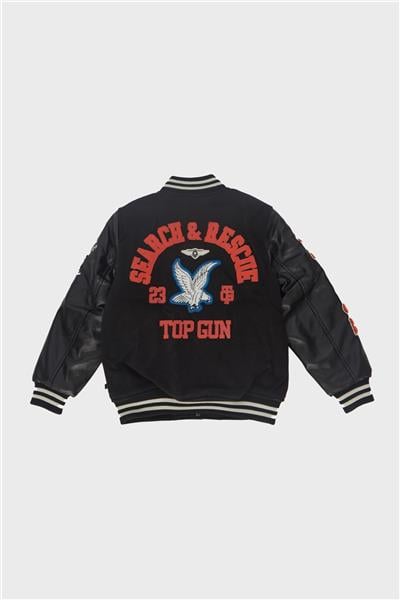 TOPGUN Erkek Çocuk Siyah Mont