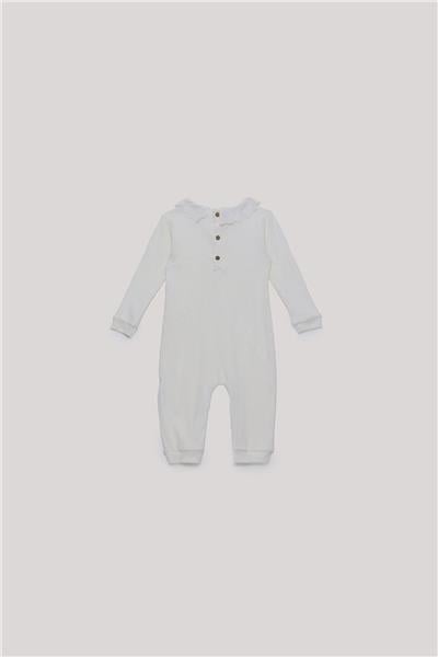 Tyess Basic Kız Bebek Ekru Tulum
