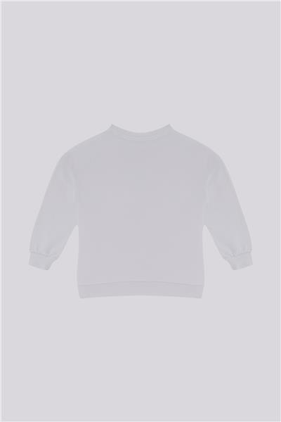Tyess Basic Kız Çocuk Beyaz SweatshirtTyess Basic Kız Çocuk Beyaz Sweatshirt